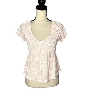 Evolutionary Pink Baby Doll top Women's Size Small